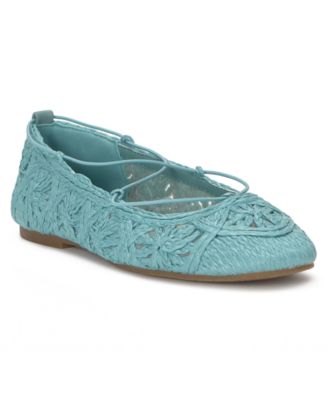Women's Tennyr Laced Raffia Ballet Flats