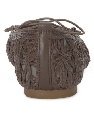 Women's Tennyr Laced Raffia Ballet Flats