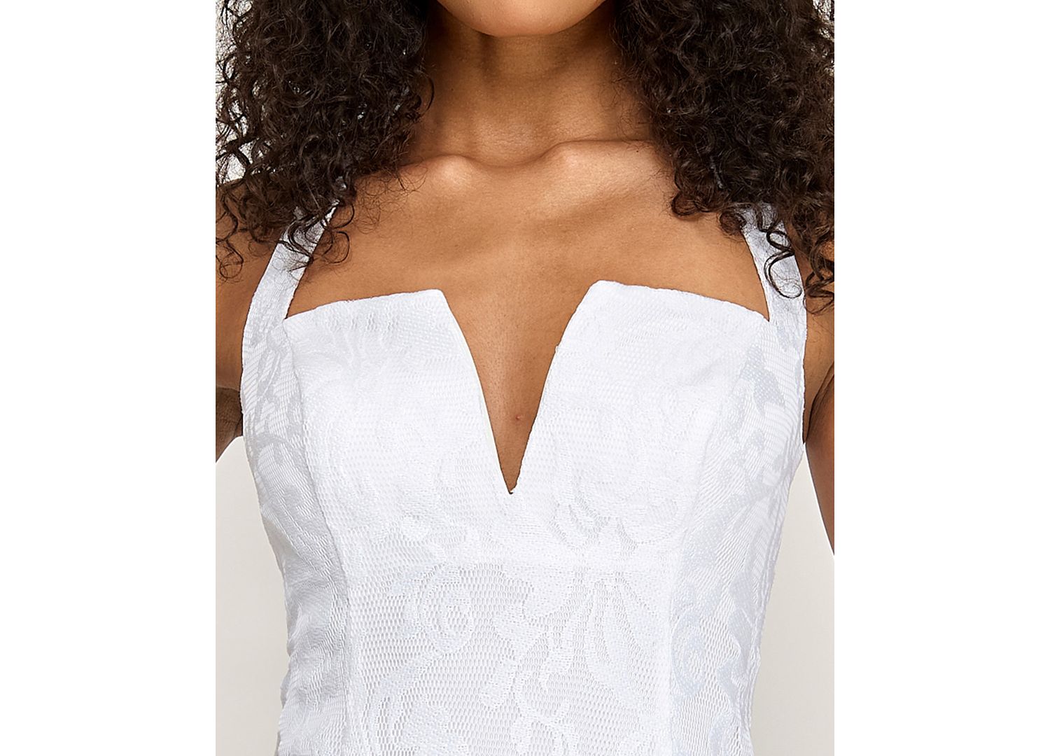 Juniors' Embroidered Ruffle Hem Dress