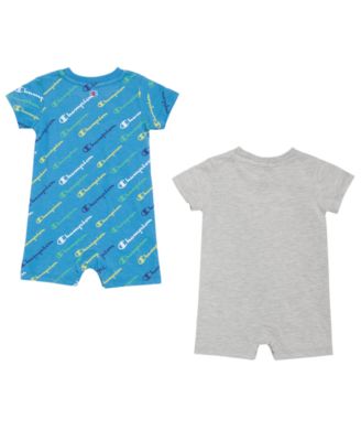 Baby Boys' Logo Print Rompers, 2 Pack
