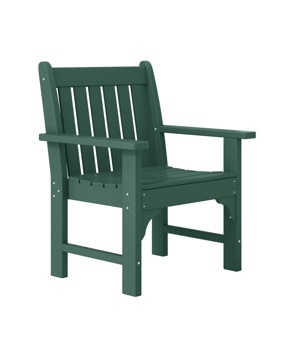 WestinTrends Outdoor Patio 2-Piece Hdpe Adirondack Garden Chair with Square Side Table Set