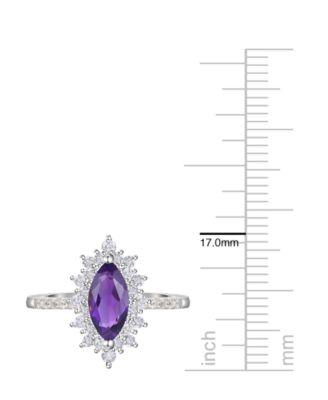 3-Pc. Amethyst (3 ct. t.w.) & Lab Grown White Sapphire (1-7/8 ct. t.w.) Ring, Earring & Necklace in Sterling Silver (also in Other Gemstones)