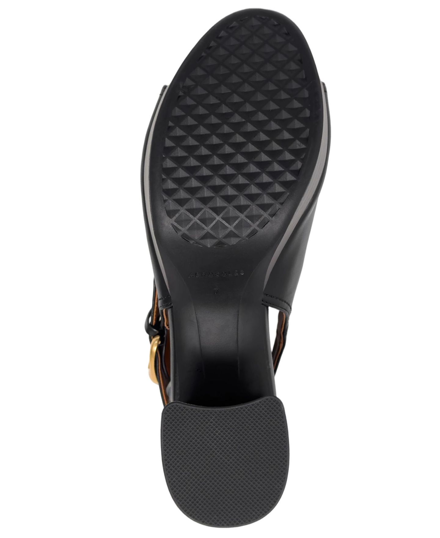 Женские сандалии Aerosoles Chancey Buckle Platform, цвет: Чёрная искусственная кожа — фото 5