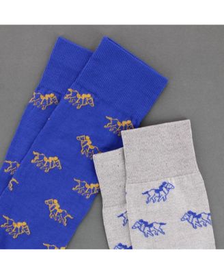 Men's The Winner Jockey and Horse Novelty Mid Calf Mercerized Cotton Sock (1 Pair)