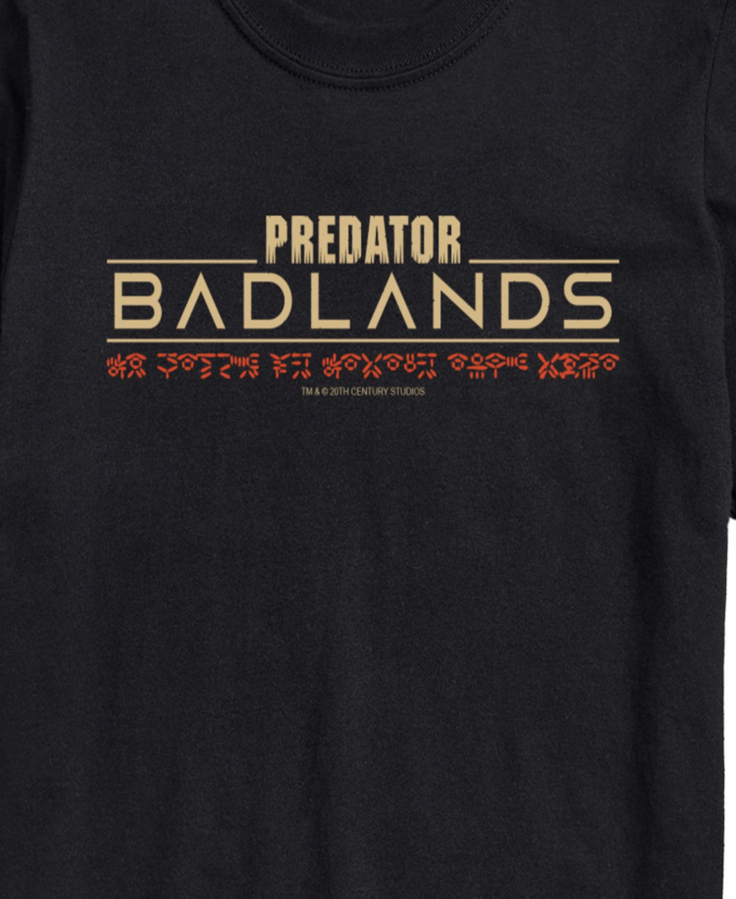 Мужская футболка AIRWAVES Predator: Badlands Logo Short-Sleeve Graphic, цвет: Чёрный — фото 3