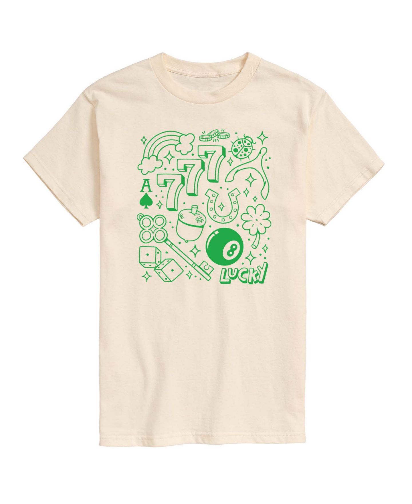 Мужская футболка AIRWAVES Instant Message Lucky Cluster Short-Sleeve Graphic, цвет: Кремовый — фото 1
