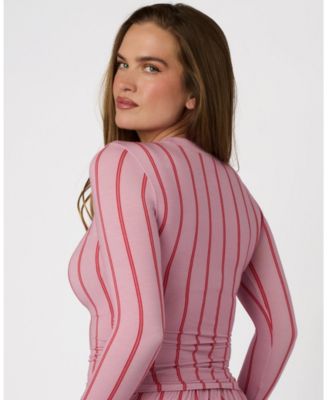 Women's Fitted Long Sleeve Crewneck Top