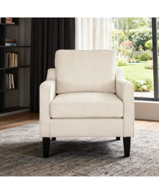 Living Room Accent Chair - Soft Chenille Comfy Arm Chair