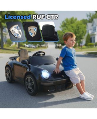 12V Electric Ride On Car Licensed RUF CTR with Remote Control and Music