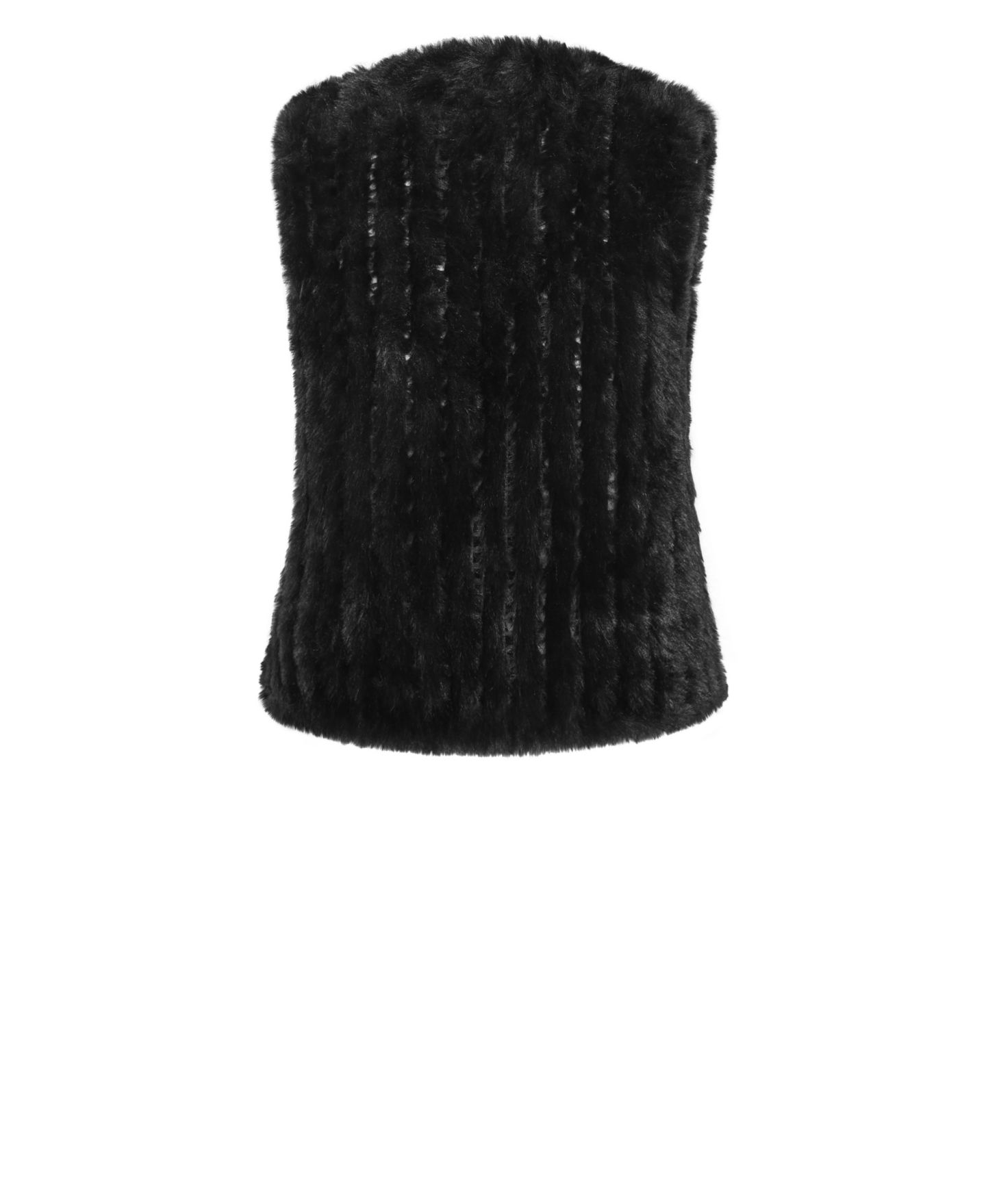 Женский жилет CITY CHIC Plus size Eve Faux Fur Vest, цвет: Чёрный — фото 5