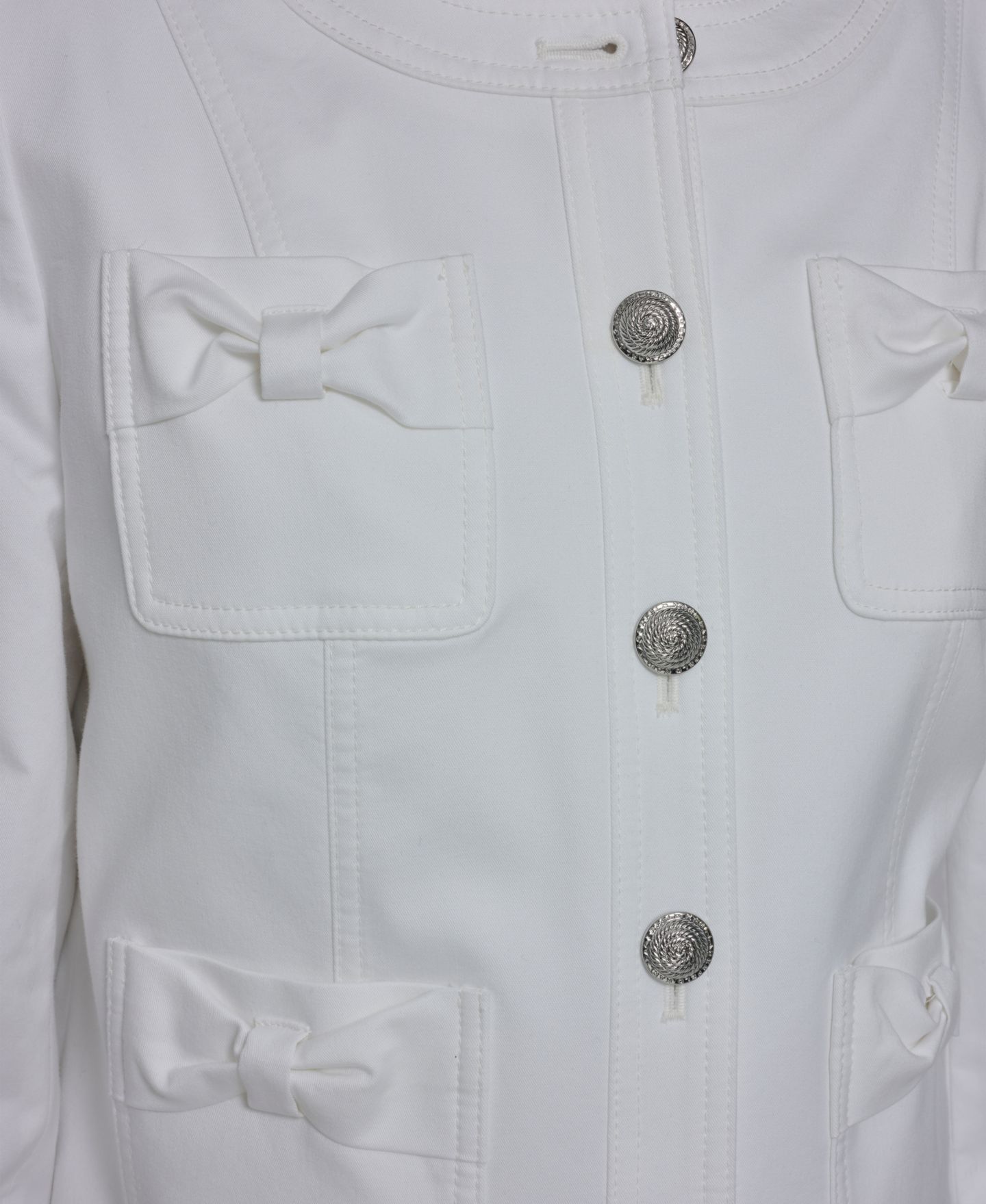 Женская куртка KARL LAGERFELD PARIS Bow Pocket, цвет: Мягкий белый — фото 6