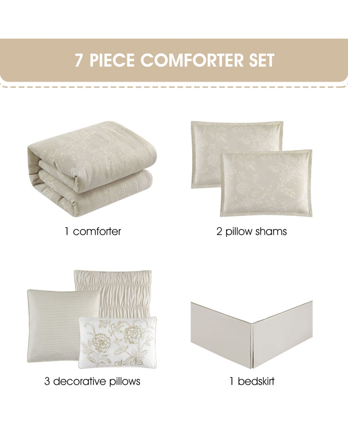 Stratford Park Beilee Patchwork 7-Pc. Comforter Set