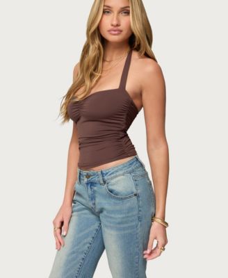 Women's Anael Ruched Halter Top