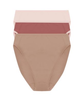 Women's Bliss Bare Cotton High Cut Brief 3 Pack
