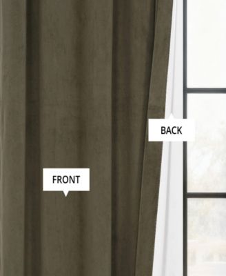 Hunter Green Grommet Signature Velvet Blackout Curtain