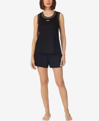 Sleepwear Women's Sleeveless Tank Top and Boxer Shorts, 2-Piece Set