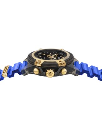 Men's Icon Active Transparent Black Polycarbonate Strap Watch, 44mm