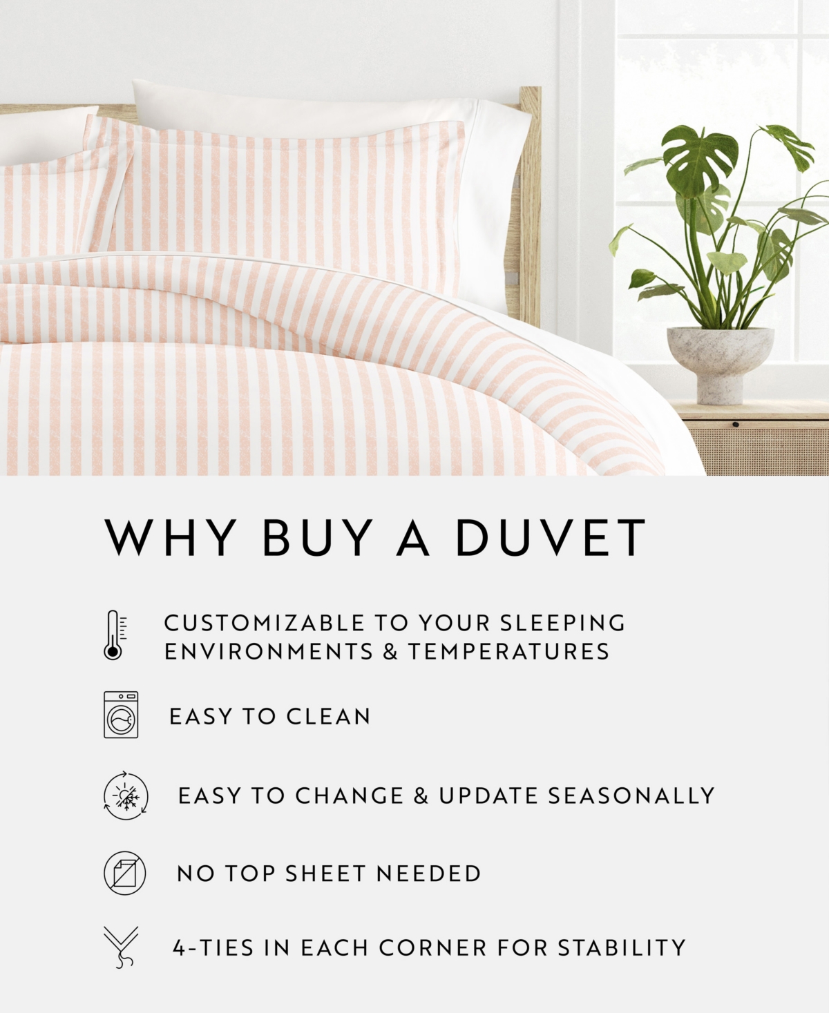 ienjoy Home Tranquil Sleep Patterned Duvet Cover Set