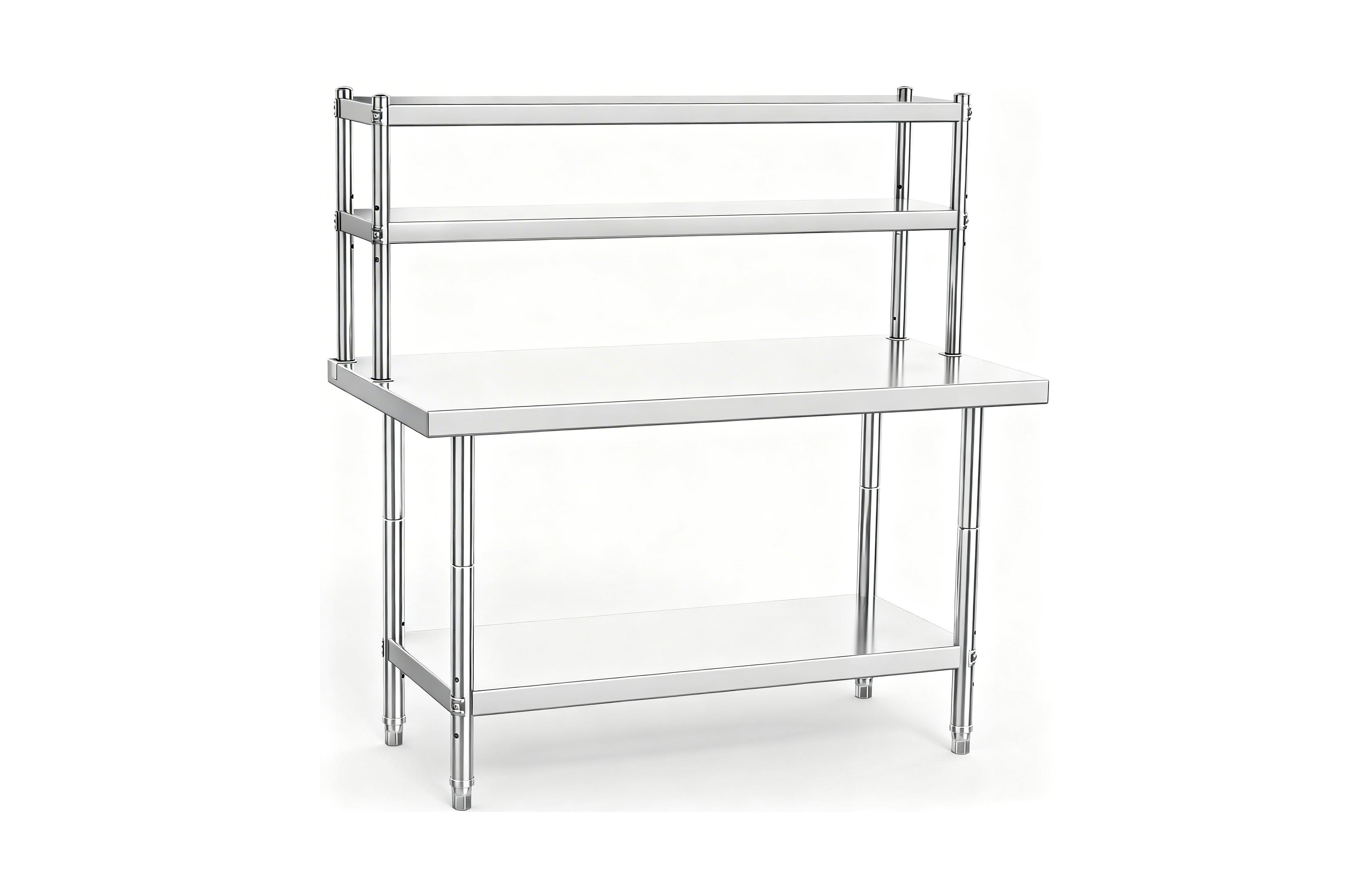 Yigii Stainless Steel Workbench with Shelves for Kitchen, Garage