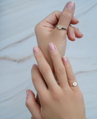 Diamond Accent North Star Ring in 10K Yellow Gold