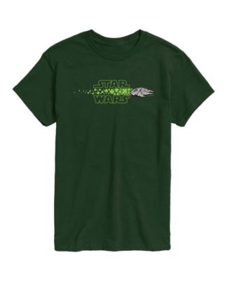 Men's Star Wars Millennium Falcon Logo Shamrocks Short-Sleeve Graphic T-Shirt