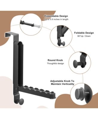 Foldable Over Door Heavy-Duty Hanger - Space Saving Organizer, No Tool Assembly
