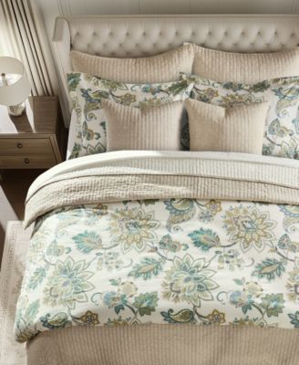 Home Palladium Reversible 3-Pc. Duvet Cover Set, Queen