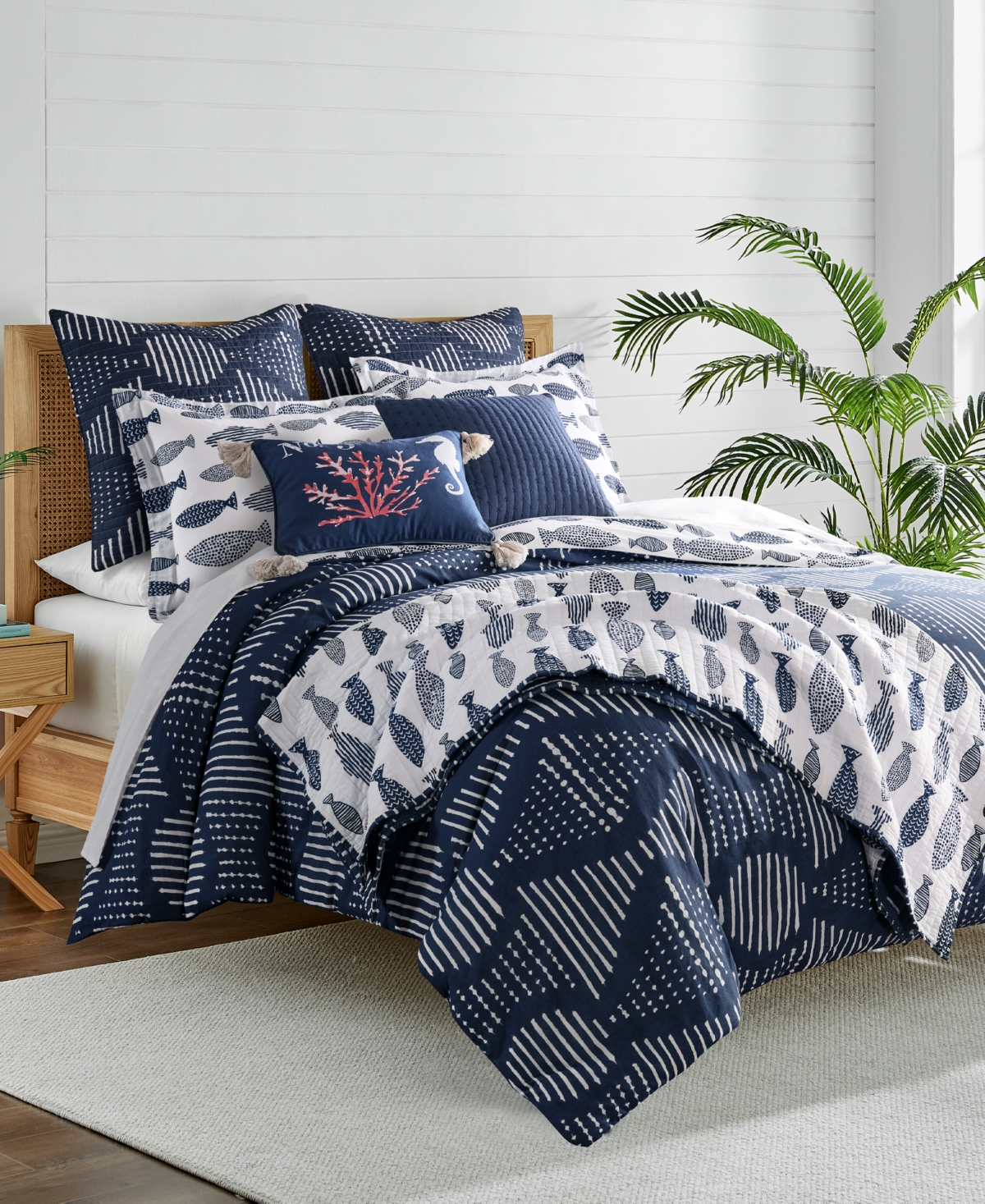 Levtex Home Bakio Reversible 3-Pc. Duvet Cover Set