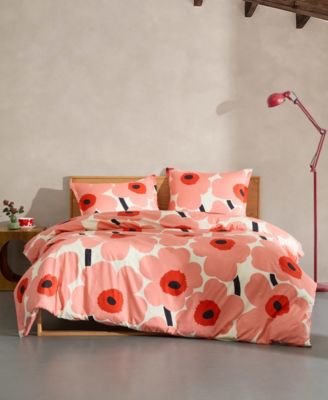 Unikko Cotton 3-Pc. Duvet Cover Set, King