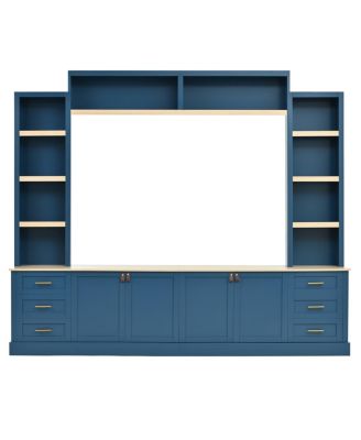 Farmhouse 4-Piece Entertainment Center Wall Unit