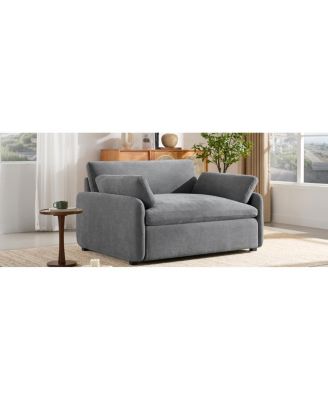 Streamdale Oversized Chenille Sofa Chair, Wide Seat Accent Chair, Modern Upholstered Armchair