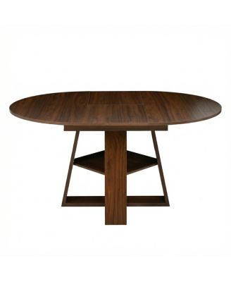 Streamdale Extendable Walnut Dining Table for 4-8