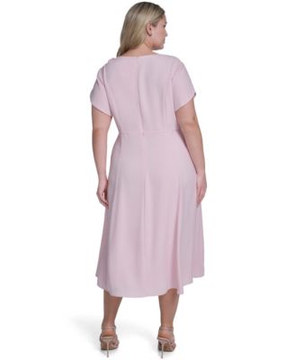 Plus Size Appliqu&eacute; Detail Fit & Flare Midi Dress