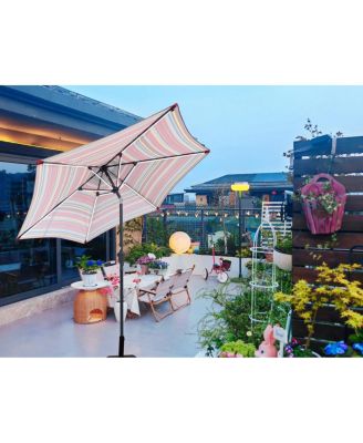 Streamdale Umbrella with Light and Stripes