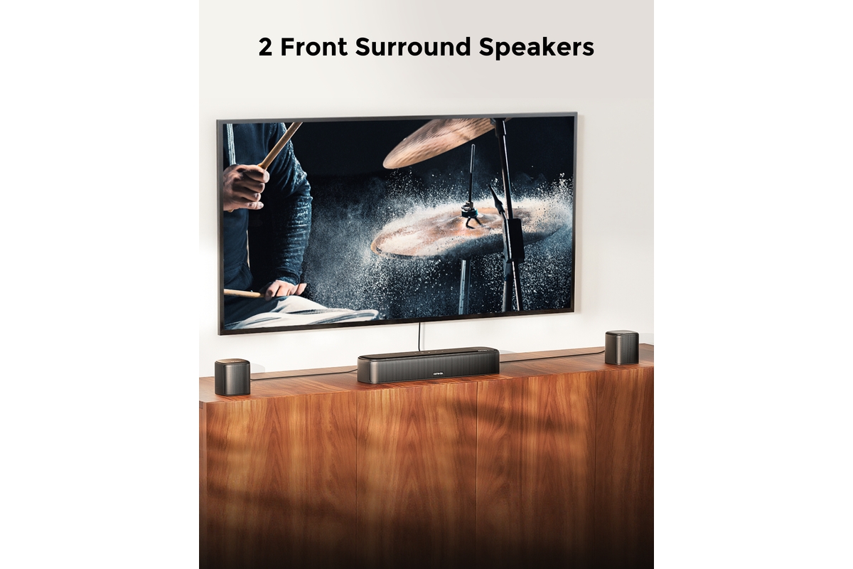 Ultimea 7.1ch Sound Bar with Dolby Atmos, Surround Sound System for Tv with 4 Surround Speakers, Soundbar with Subwoofer for Home Theater, Aura A60