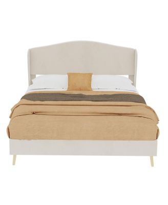 Velvet Upholstered Bed - Full Size, Luxury & Comfort