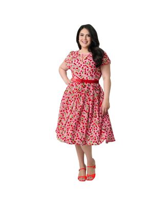 corset dresses summer Short Pink Print Ivory Casual Summer Dress with Corset Ivory White / Large