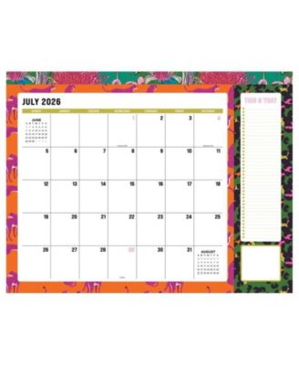 July 2026 - June 2027 Maximal Mirage Large Desk Pad Monthly Blotter Calendar