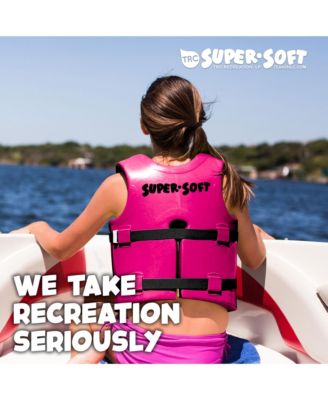 Super Soft Child Life Jacket Swim Vest, Medium, Flamingo