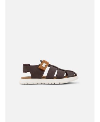 Boys Oruga Leather T-Strap Sandals