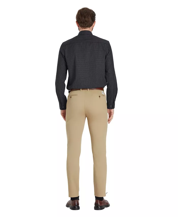 Men's Slim-Fit Grid Dress Shirt - thumbnail 6