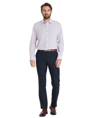 Men's Slim-Fit Solid Dress Shirt