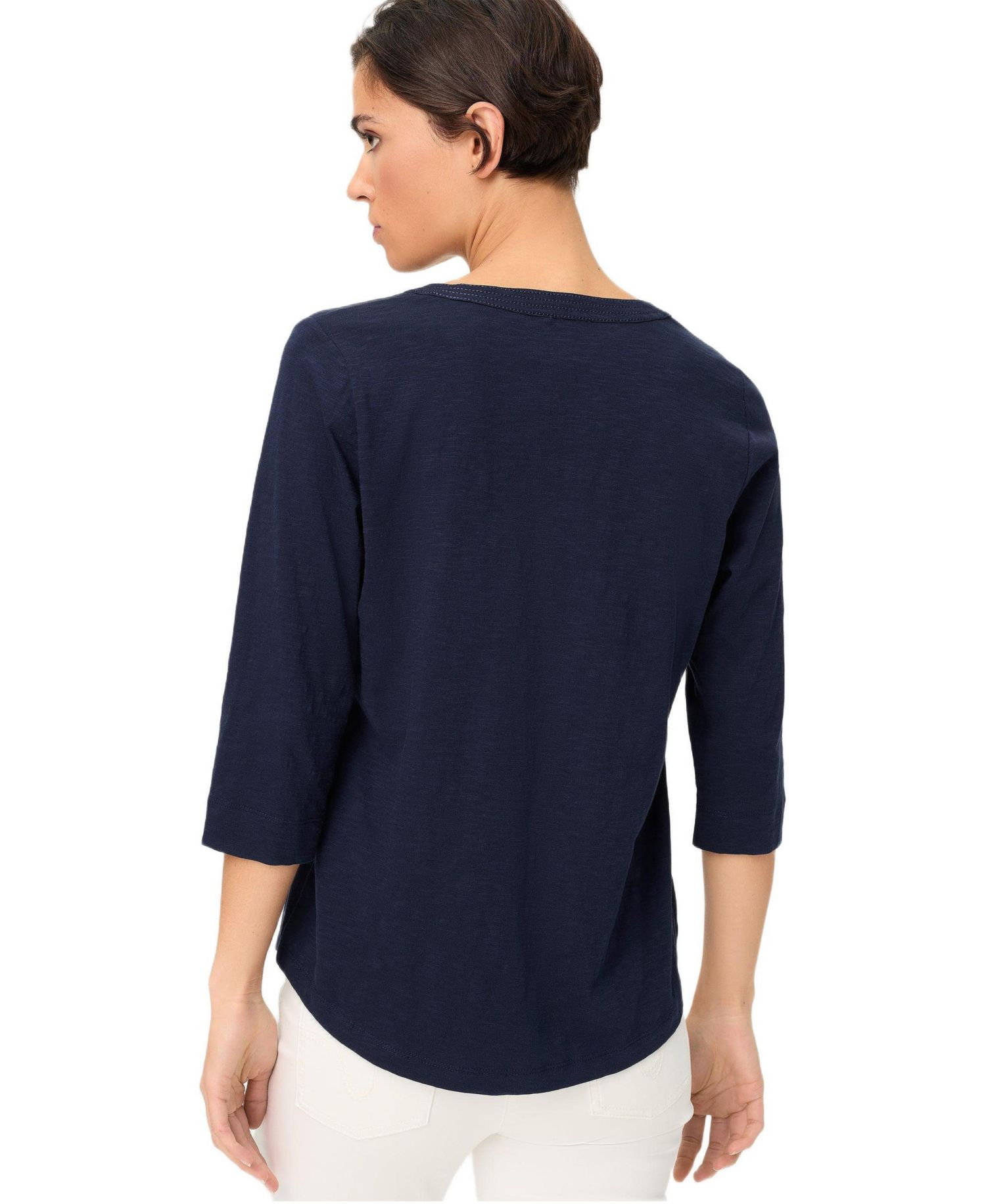 Women's Solid Henley T-Shirt