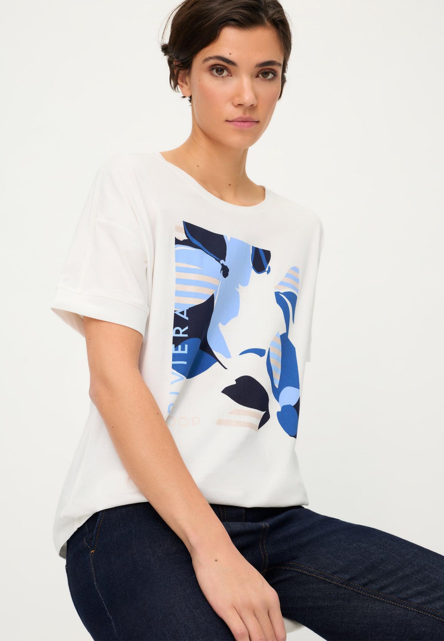 Women's Riviera Placement Print T-Shirt