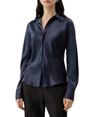 Women's Bias Cut Silk Shirt