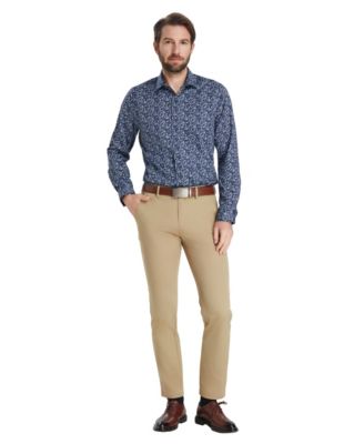 Men's Slim-Fit Pencil Floral Dress Shirt