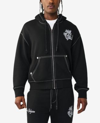 Men's Long-Sleeve Crest Zip-Up Sweatshirt