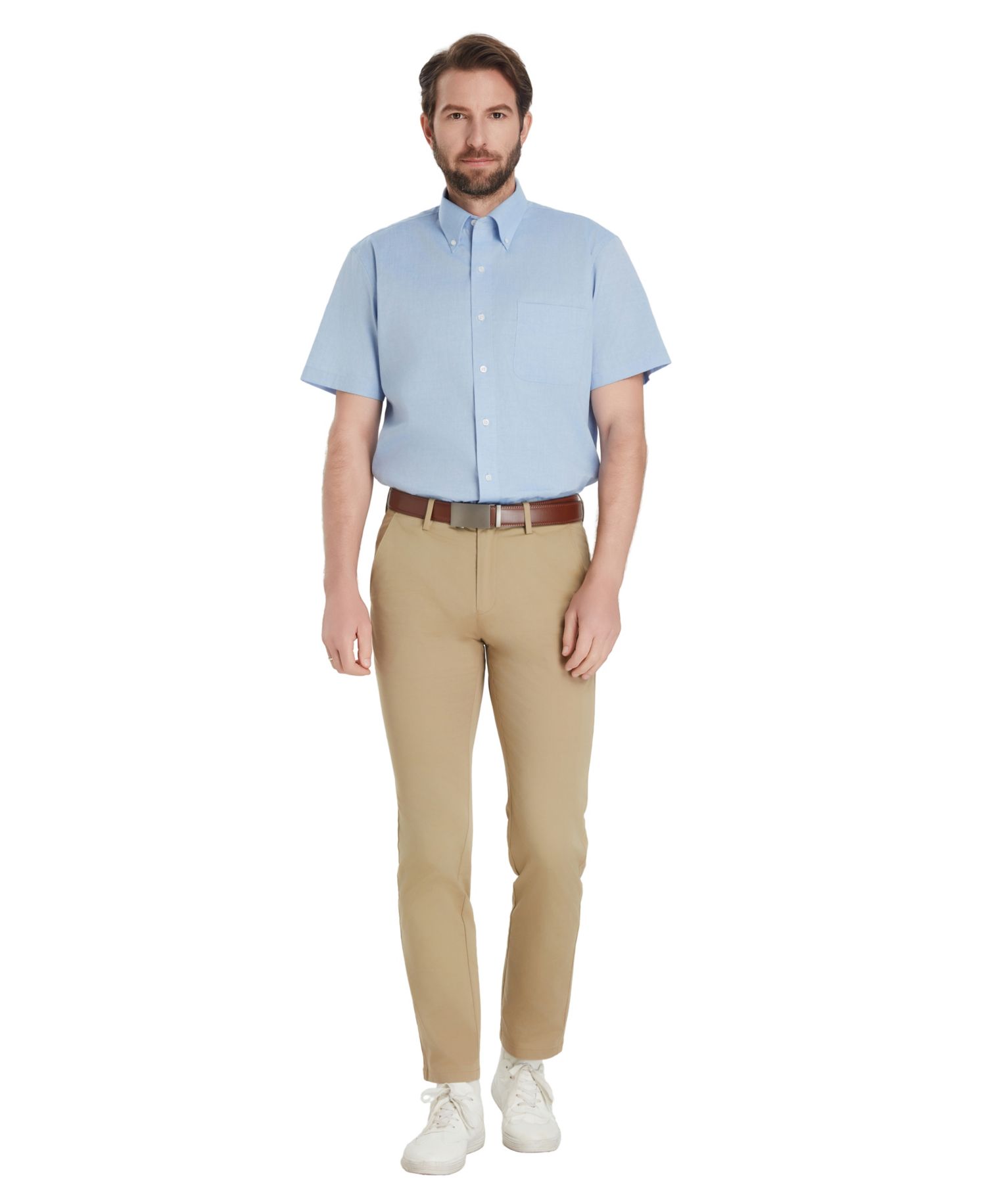 Men's Oxford Solid Dress Shirt