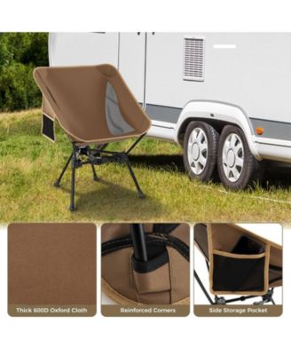 Portable Camping Chair with Compact Carrying Bag, Foldable Outdoor Seat