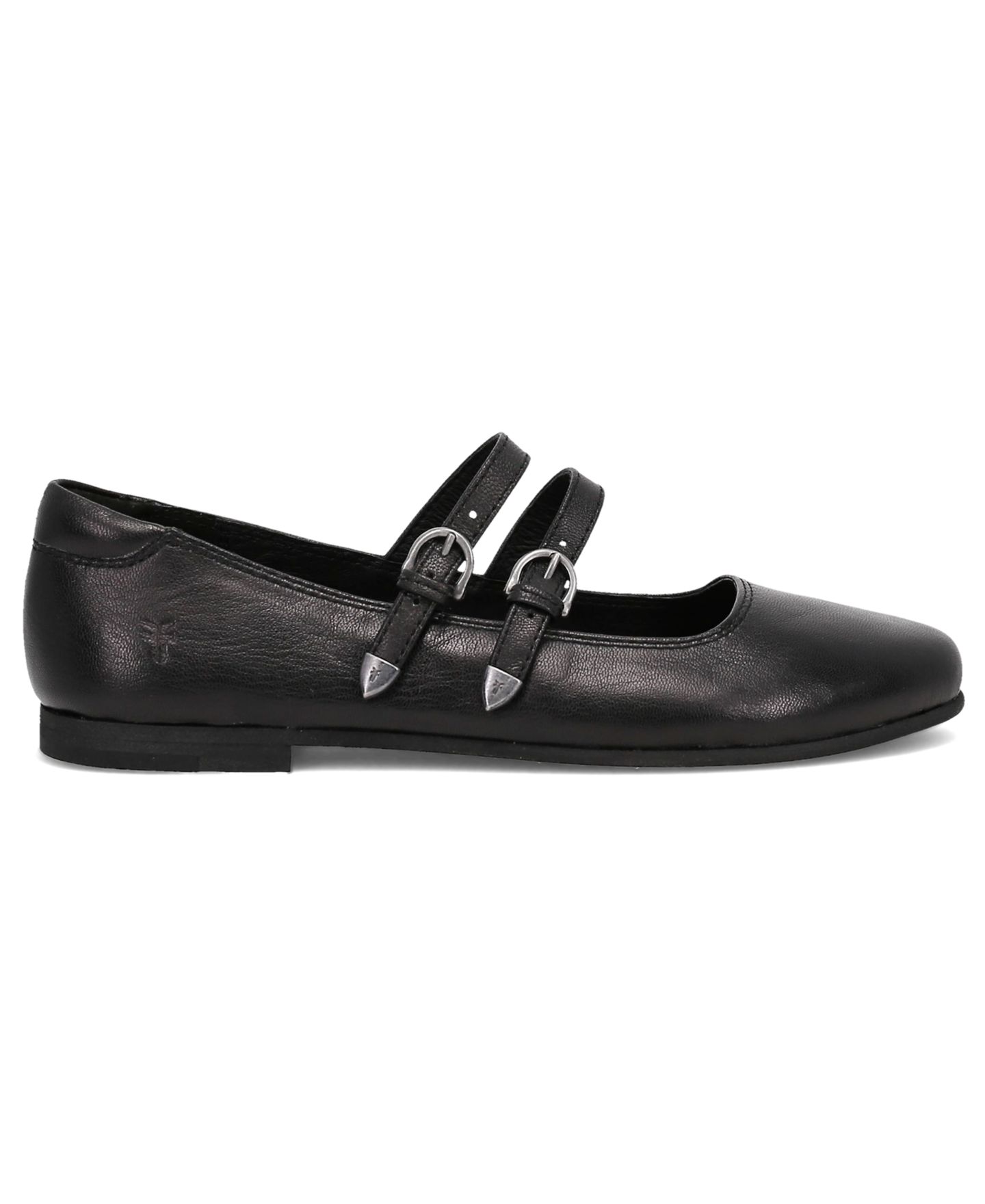 Женские балетки Frye Carson Multi Strap Mary Jane Leather Flats, цвет: Чёрный кожаный — фото 2